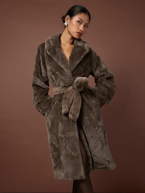 Boohoo-Belted-Faux-Fur-Maxi-Coat