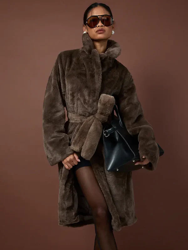 Boohoo-Belted-Maxi-Faux-Fur-Coat