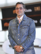Brad Pitt Sebastian International Festival Denim Jacket