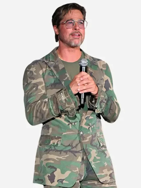 Brad Pitt Heart Of The Beast Premiere Military Suit