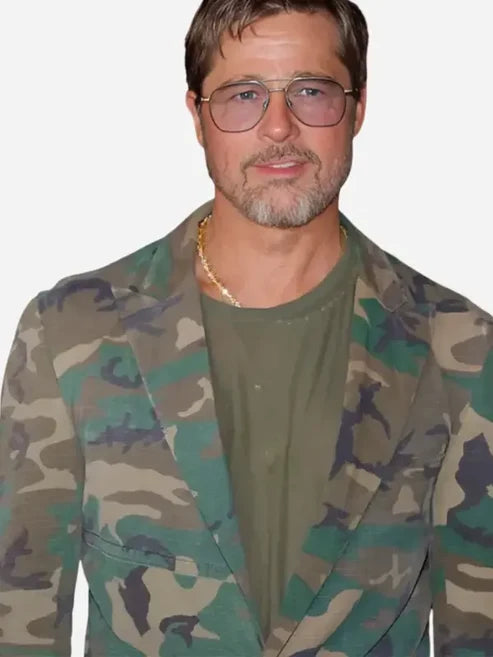 Brad Pitt Heart Of The Beast Premiere Military Suit