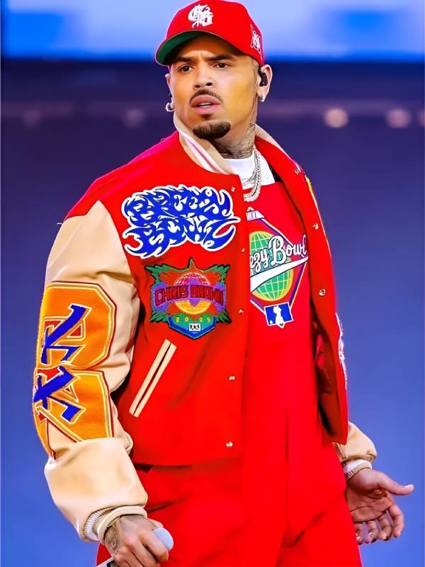 Chris Brown Breezy Bowl Letterman Jacket