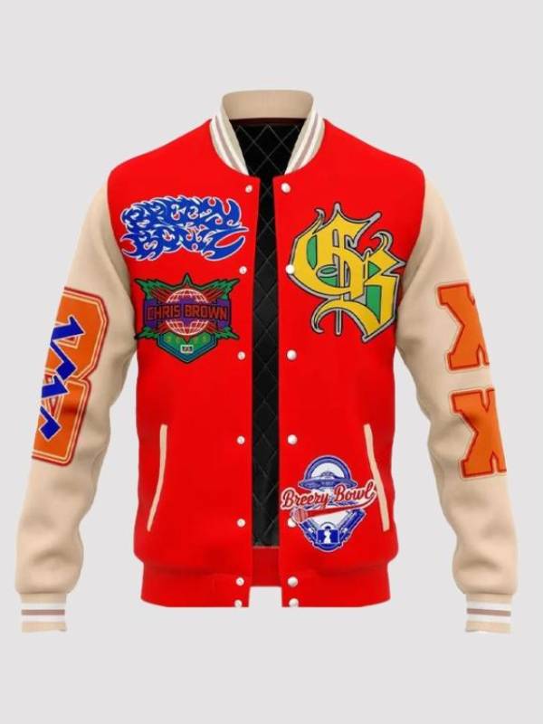 Chris Brown Breezy Bowl Letterman Jacket