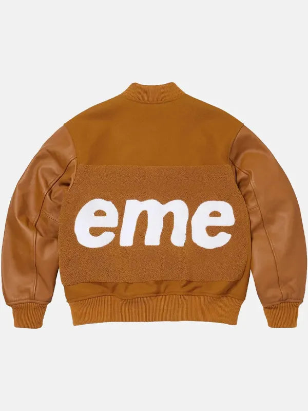 Brown Supreme Varsity Jacket
