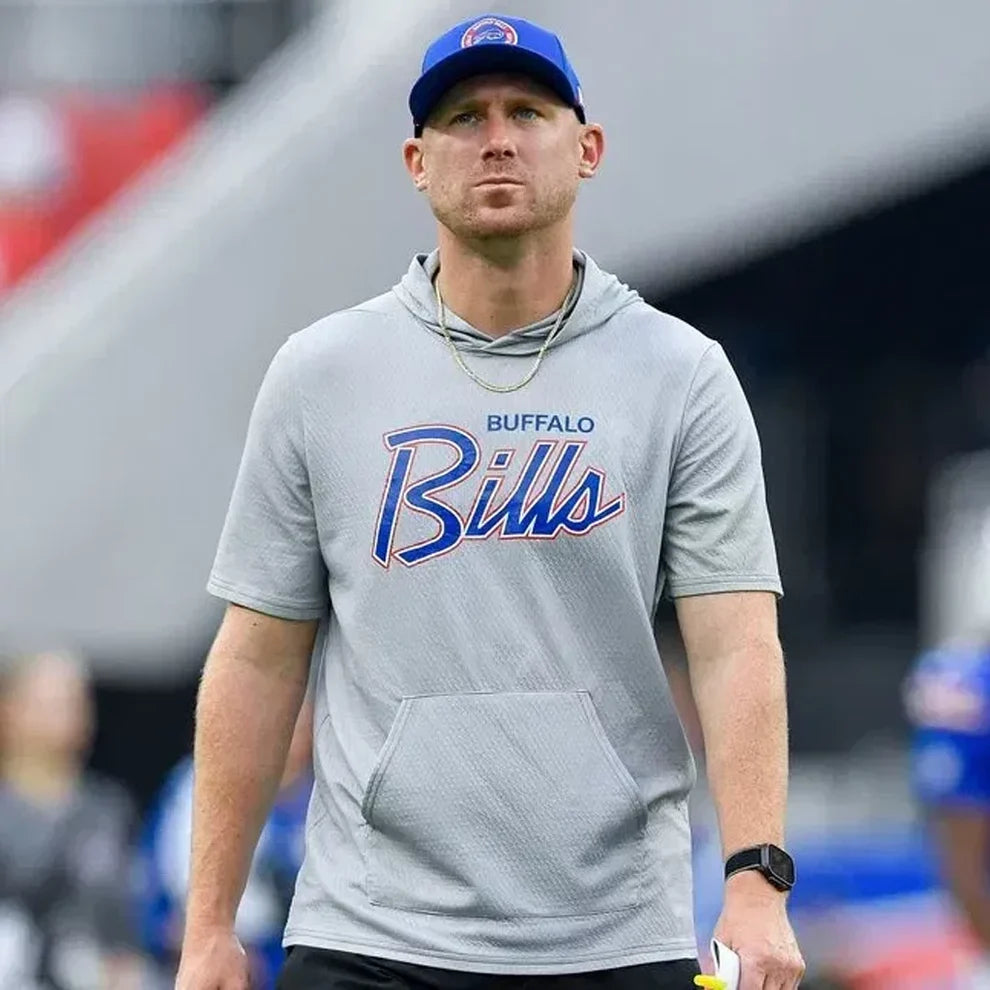 Buffalo Bills Joe Brady Grey Hoodie