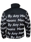 Goku Drip Black Puffer Jacket