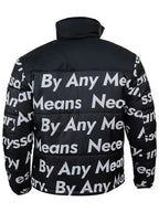 Goku Drip Black Puffer Jacket