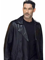 CIA 2026 Tom Ellis Black Leather Coat