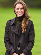 Kate Middleton Burberry Black Trench Coat