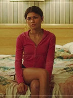 Challengers Zendaya Pink Zip Hoodie