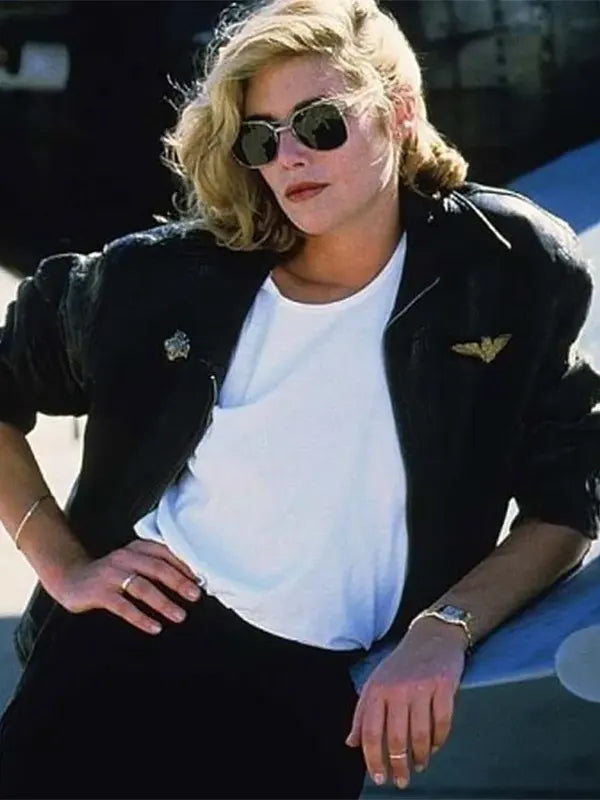 Charlie Kelly McGillis Top Gun Jacket