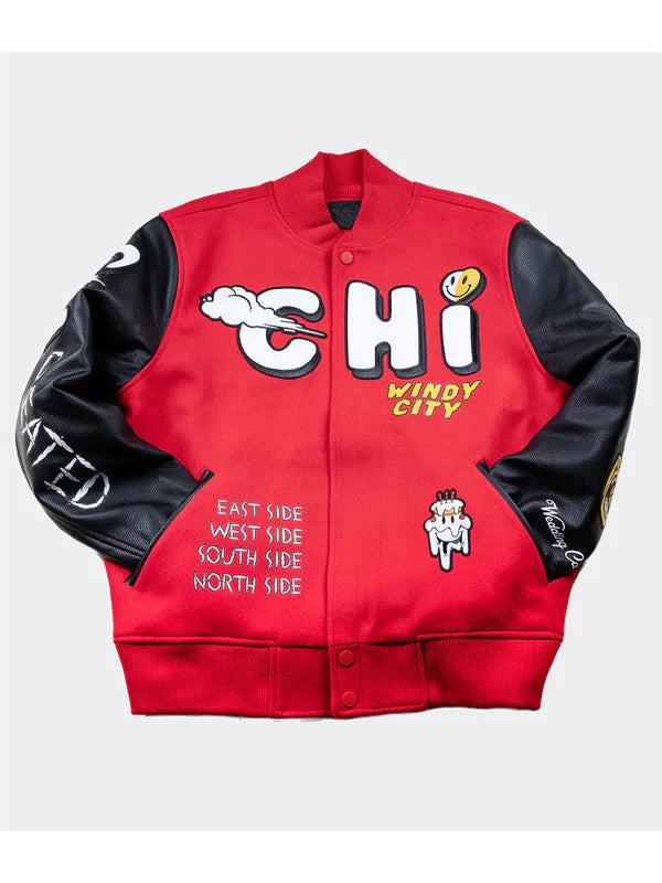 Chicago-Windy-City-Red-Varsity-Jacket