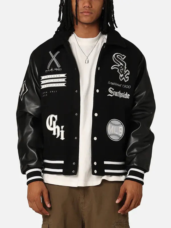 Chicago White Sox City Pu Melton Letterman Jacket