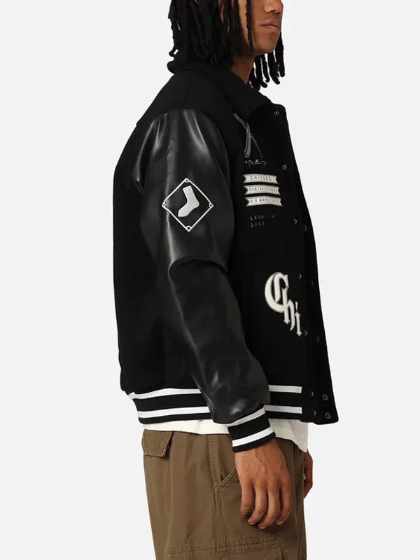 Chicago White Sox City Pu Melton Letterman Jacket