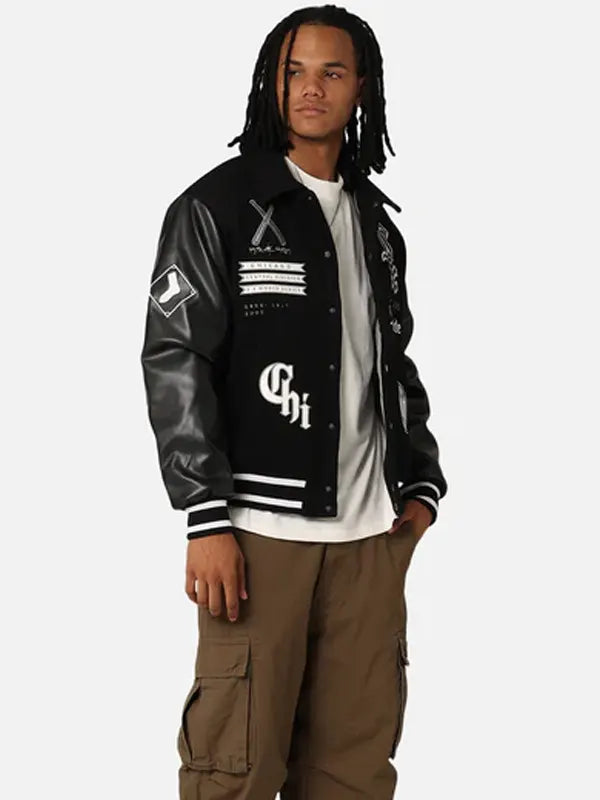 Chicago White Sox City Pu Melton Letterman Jacket