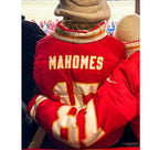 Chiefs-Dolphins-Game-Brittany-Mahomes-Kristin-Juszczyk-Chiefs-Red-Puffer-Jacket