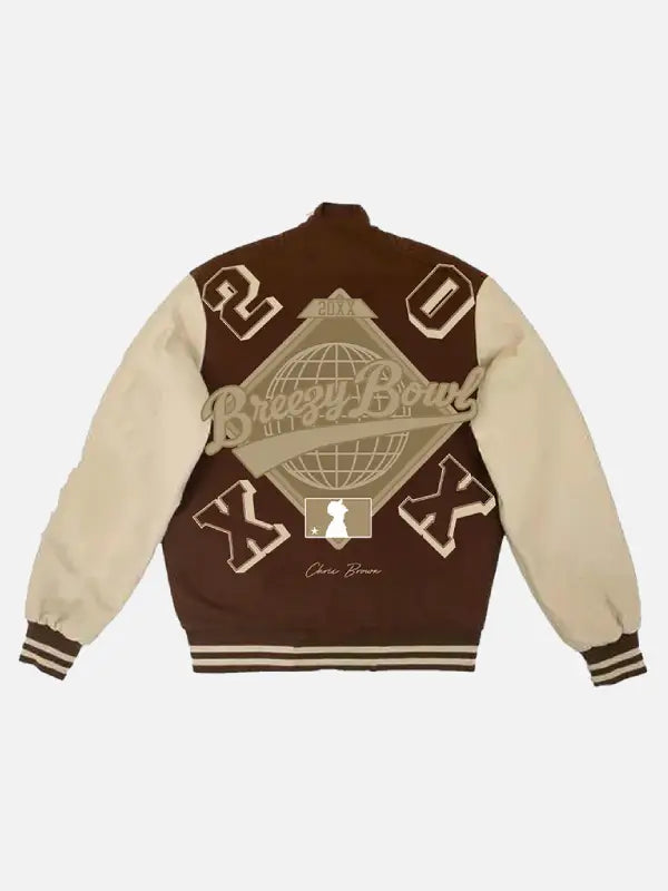 Chris Brown Breezy Bowl Letterman Jacket
