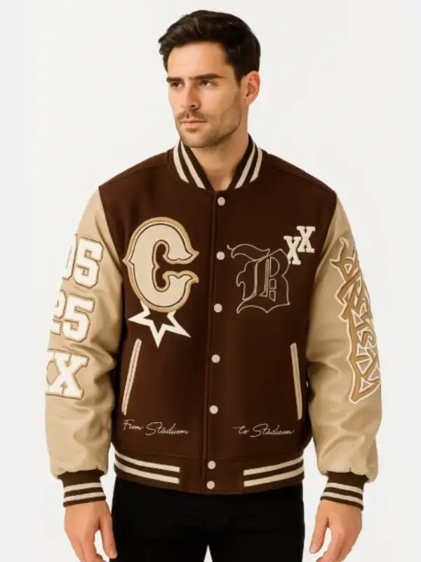 Chris Brown Breezy Bowl Letterman Jacket