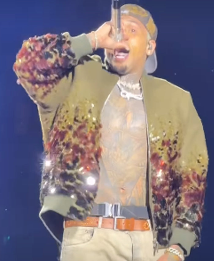 Chris Brown R and B Tour Sequin Jacket