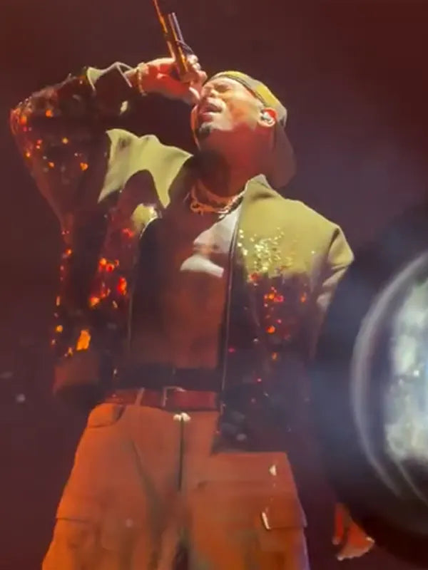 Chris Brown R and B Tour Sequin Jacket