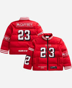 Christian McCaffrey 49ers Off Season Puffer Jacket Zing Apparel