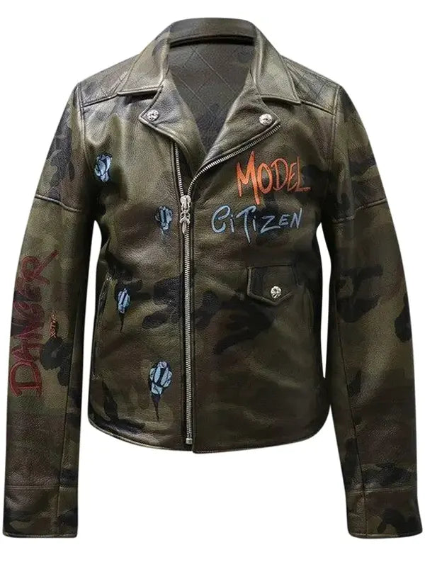 Chrome Hearts Camo Leather Jacket