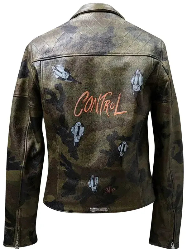 Chrome Hearts Camo Leather Jacket