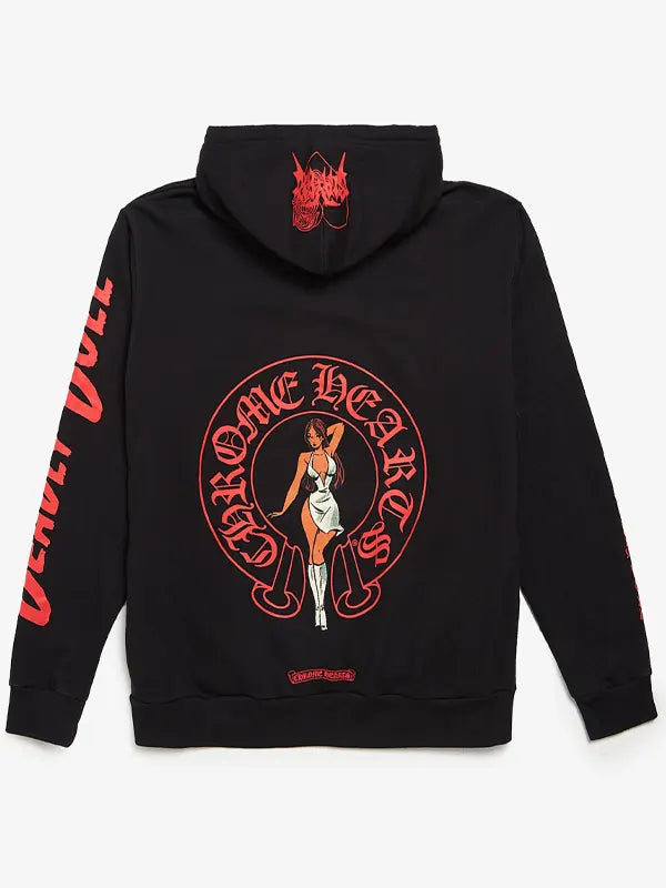 Chrome Hearts Deadly Doll Hoodie Black