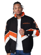 Cincinnati Bengals Captain Black Varsity Satin Jacket