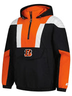 Cincinnati Bengals Starter Charger Half-Zip Jacket