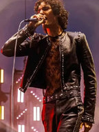 Coachella 2026 Sombr Black Leather Jacket