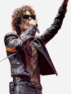 Coachella 2026 Sombr Black Leather Jacket