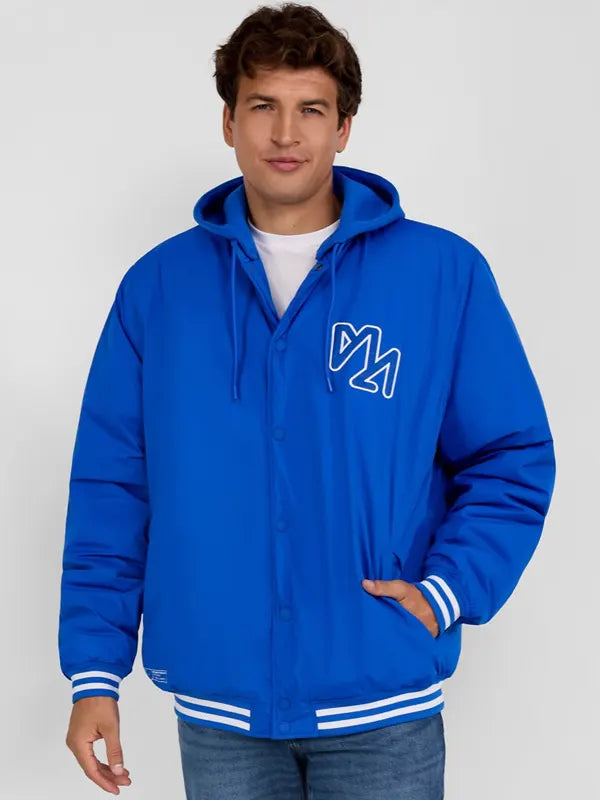 Cobalt Blue Hooded Jacket