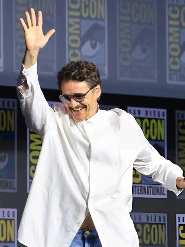Comic-Con 2026 Pedro Pascal White Shirt