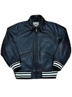 Corteiz Leather Jacket Black