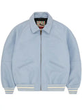 Corteiz Leather Jacket Blue