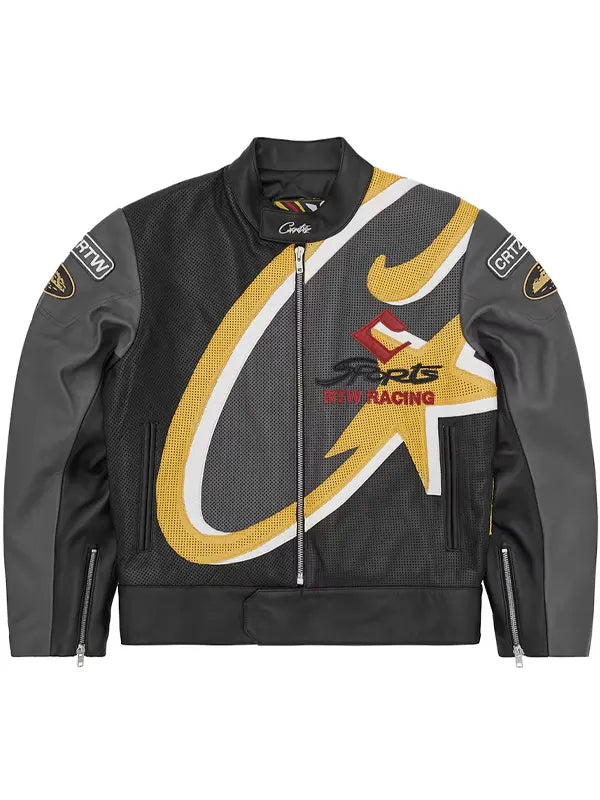 Corteiz Leather Jacket Dave