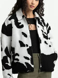 Cow Print North Face Jacket