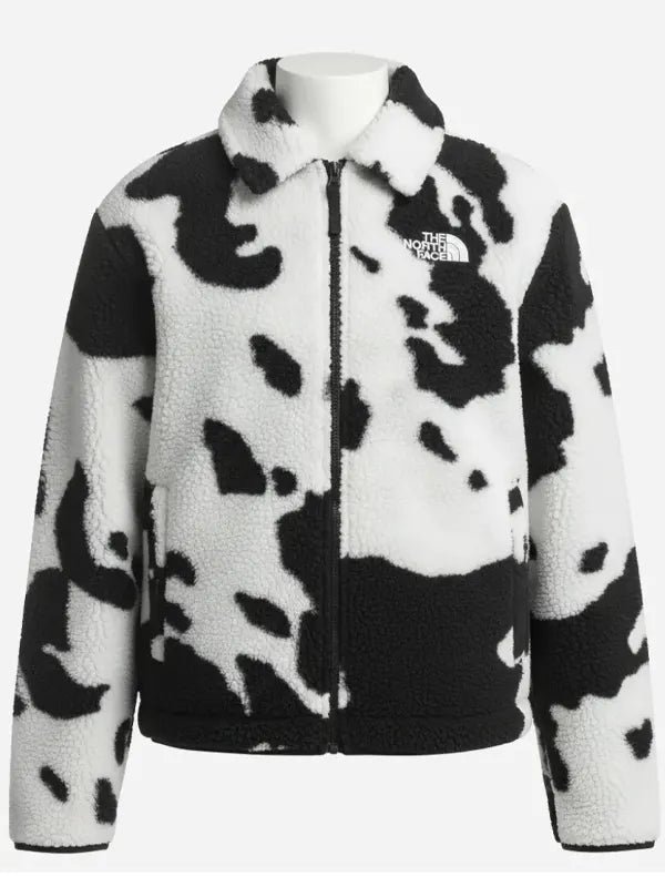 Cow Print North Face Jacket
