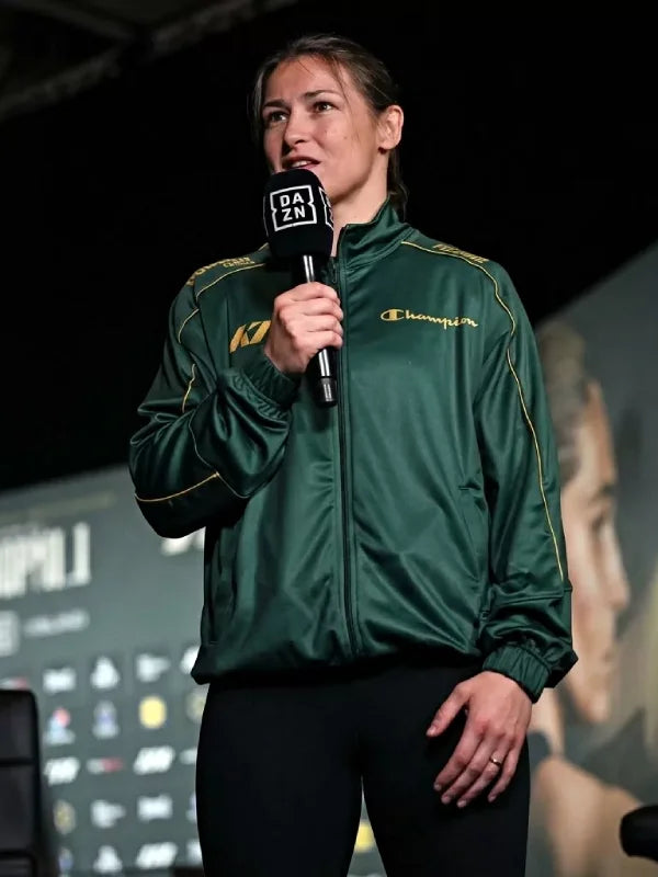 Croke Park Conference Katie Taylor Green Jacket
