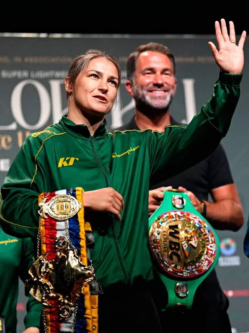 Croke Park Conference Katie Taylor Green Jacket