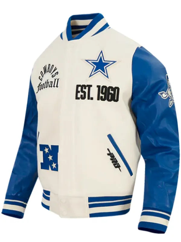 Dallas Cowboys Modern Classic Rib Varsity Jacket