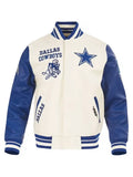 Dallas Cowboys Pro Standard Retro Classic Rib Wool Varsity Jacket
