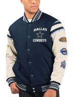 Dallas Cowboys Super Bowl 5x Champions Varsity Jacket