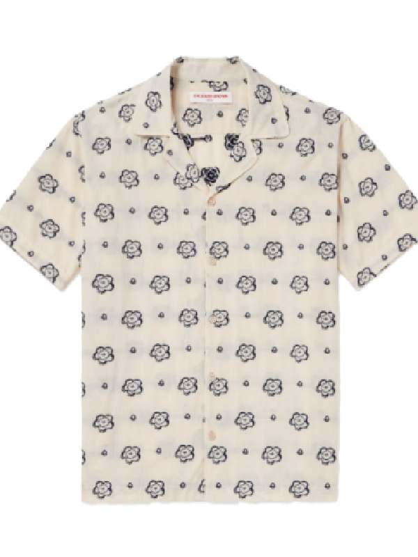 The Righteous Gemstone S4 Danny Mcbride Floral White Shirt