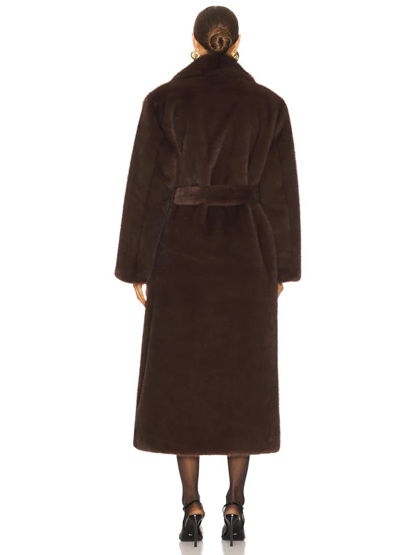 Darelle-Darelle-Faux-Fur-Maxi-Coat-Walnut-LAMARQUE