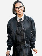 Demi Moore New York FW Black Jacket