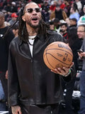 Derrick-Rose-Retirement-2026-Black-Leather-Jacket