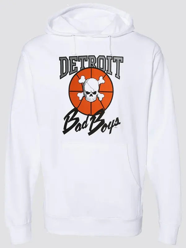 Detroit Bad Boys Hoodie White