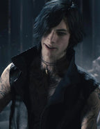 Devil May Cry 5 V Black Leather Coat